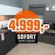 Inpura Marmoria Ausstellungsküche Marmor dunkel UV-Mattlack für 4999eur